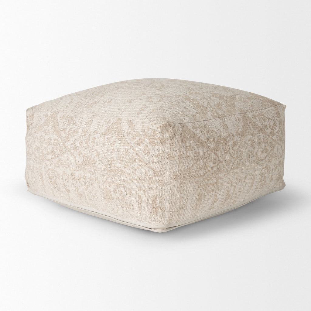 Mercana Khloe 17" x 36" x 36" Cotton Pouf