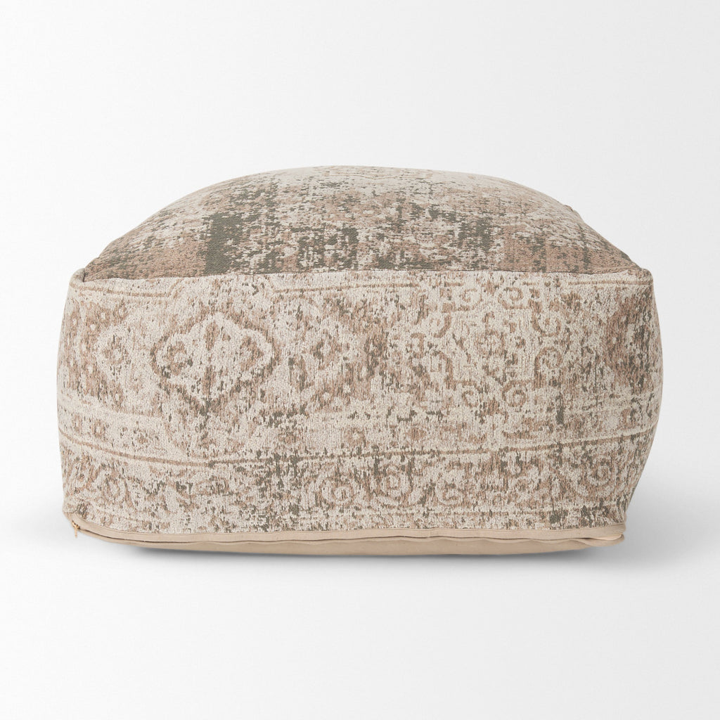 Mercana Khloe 17" x 36" x 36" Cotton Pouf