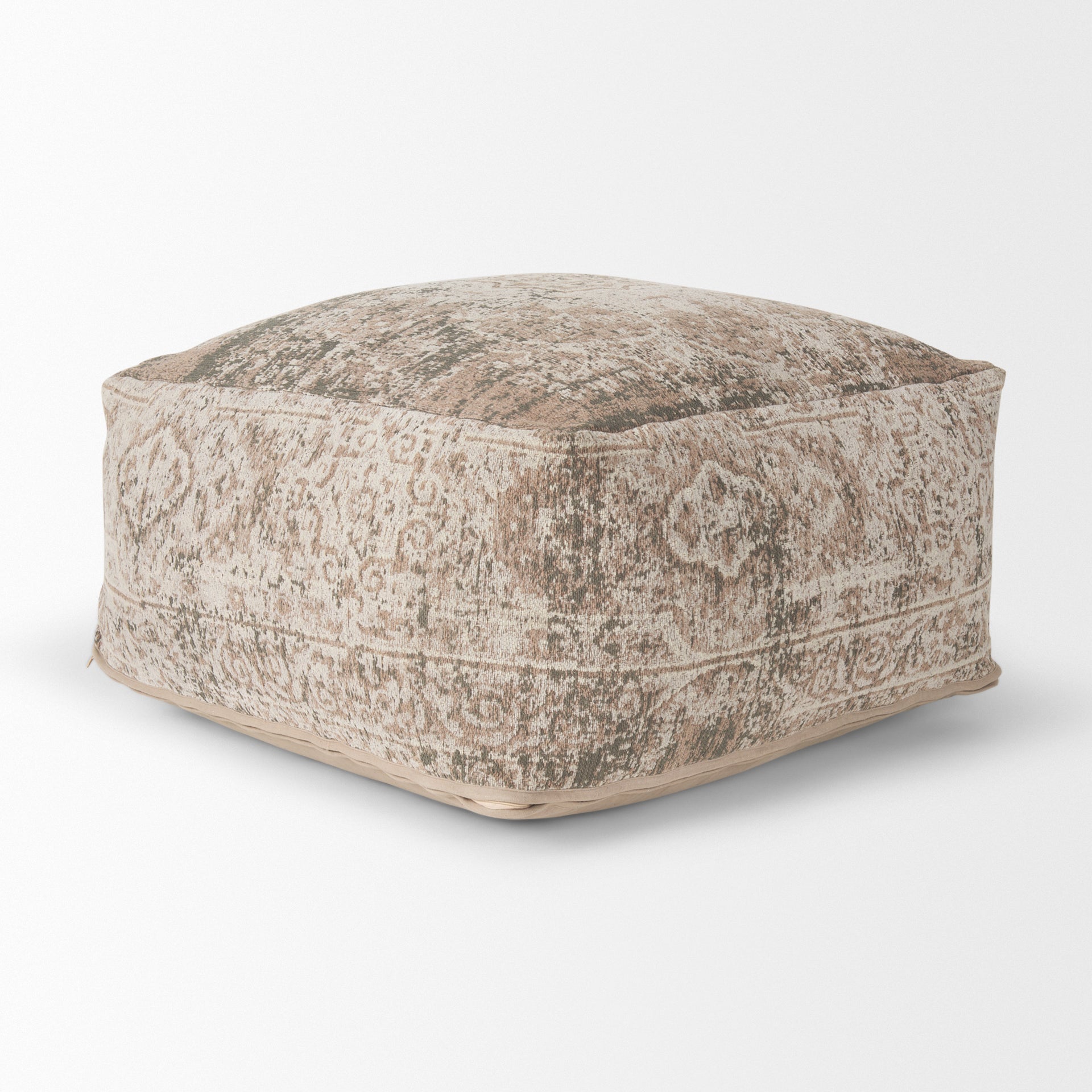 Mercana Khloe 17" x 36" x 36" Cotton Pouf