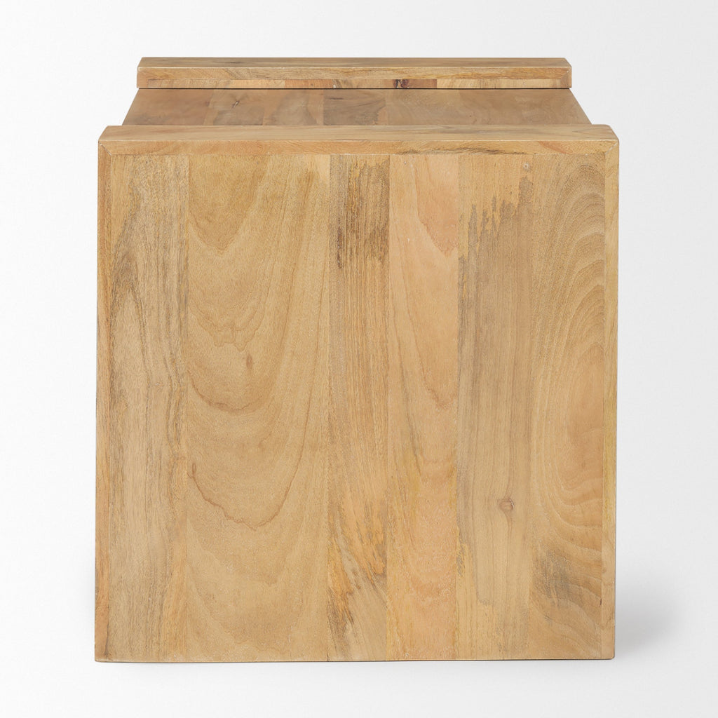 Mercana Athelia 23" x 22" x 22.5" Solid Wood Side Table
