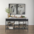 Mercana Amika 62" x 34" x 36" Iron Kitchen Island