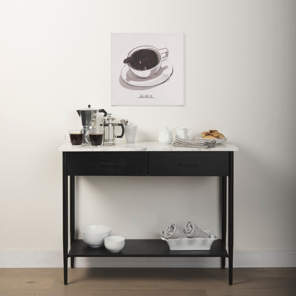 Mercana Amika 44" x 12" x 32" Metal Console Table