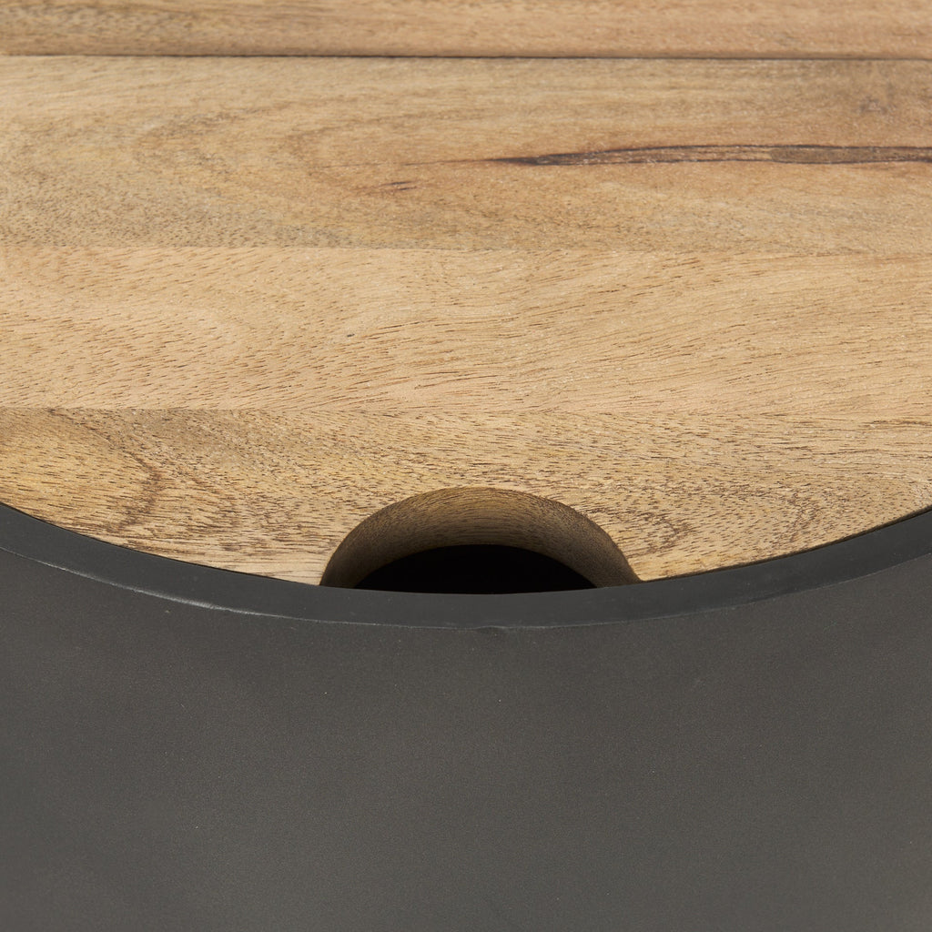 Mercana Eclipse 20" x 20" x 22.1" Solid Wood Side Table