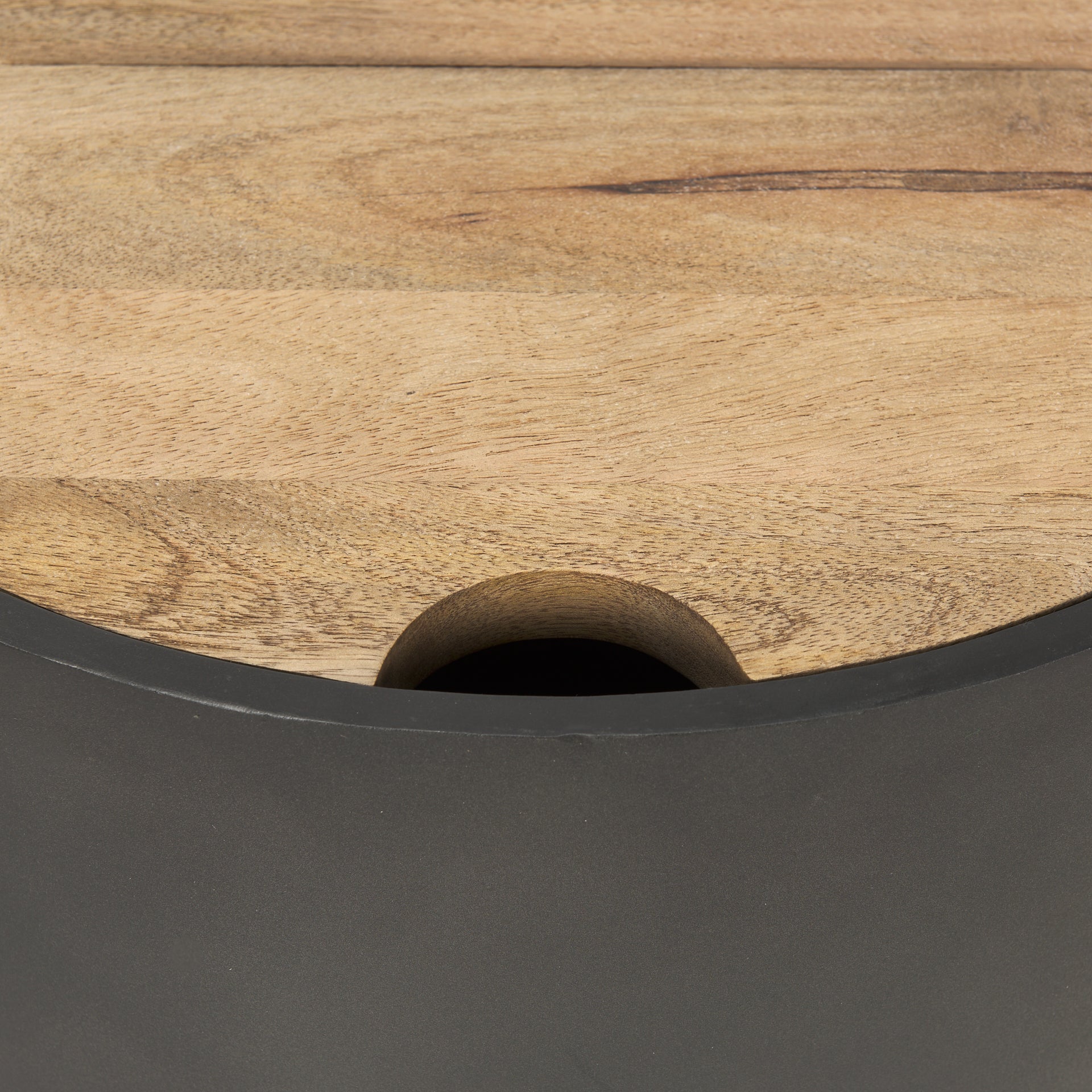 Mercana Eclipse 20" x 20" x 22.1" Solid Wood Side Table