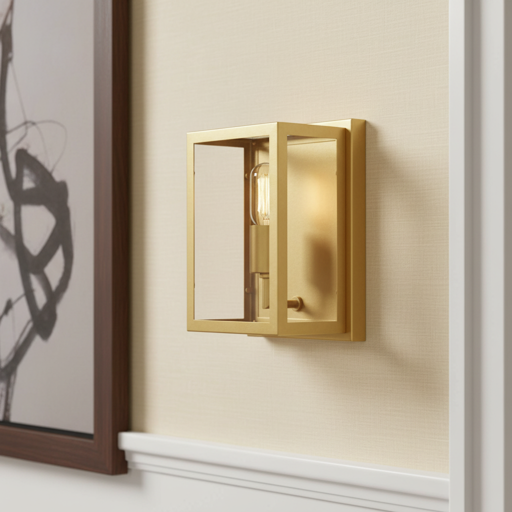 Mercana Cairn 7.9" x 5.1" x 10.6" Metal Wall Sconce