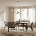 Mercana Britton 47" x 27" x 33" Glass,Metal Chandelier