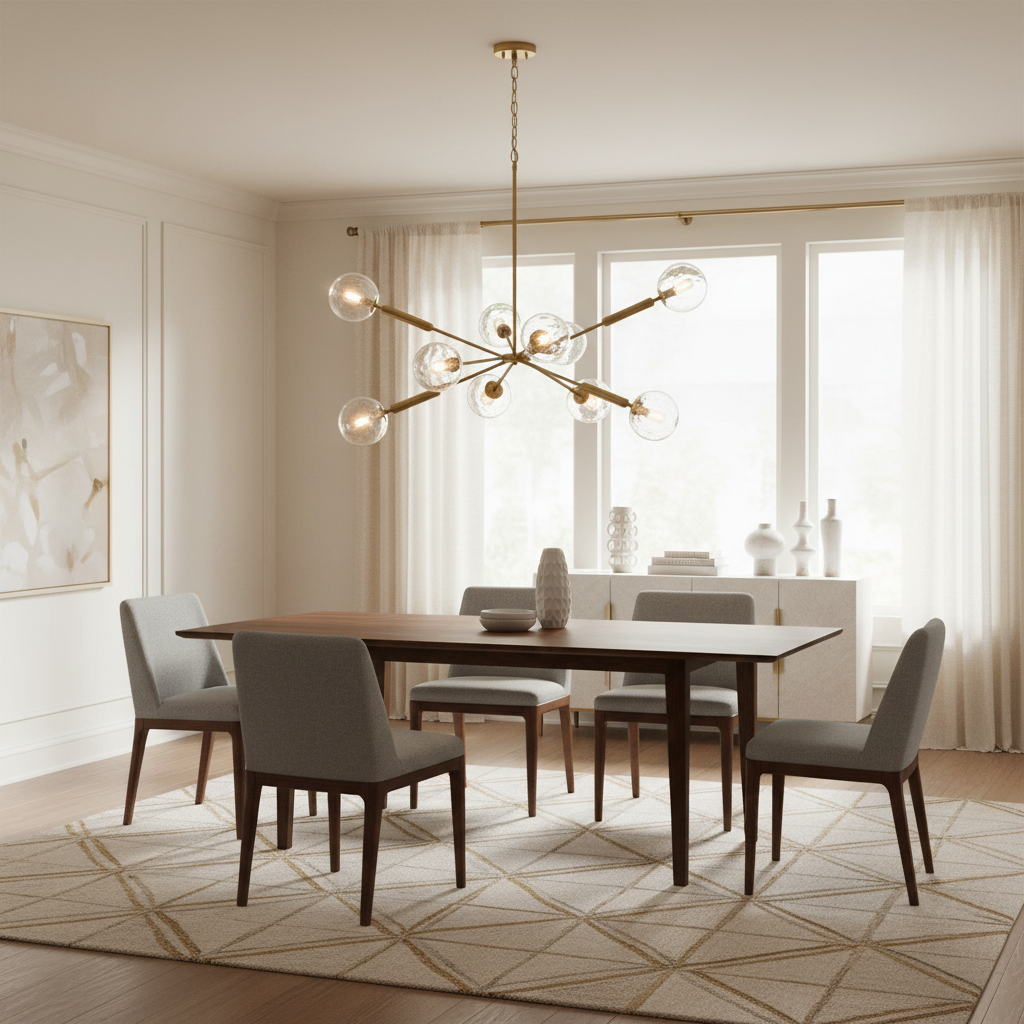 Mercana Britton 47" x 27" x 33" Glass,Metal Chandelier