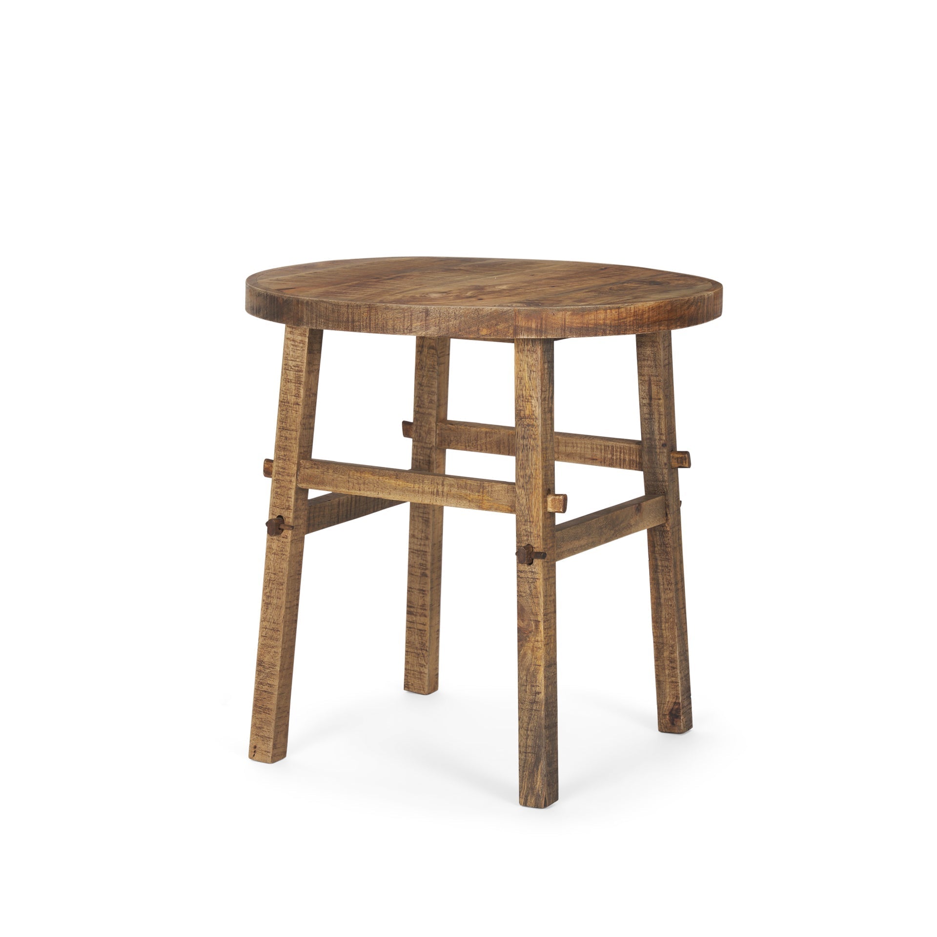 Mercana Rosie 26" x 26" x 26" Solid Wood Side Table