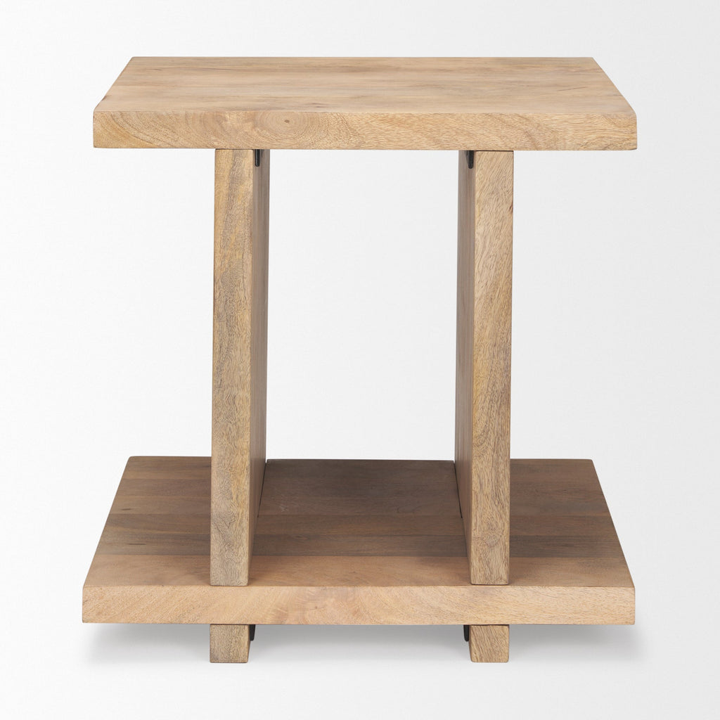 Mercana Nohr 22" x 18" x 22" Solid Wood Side Table