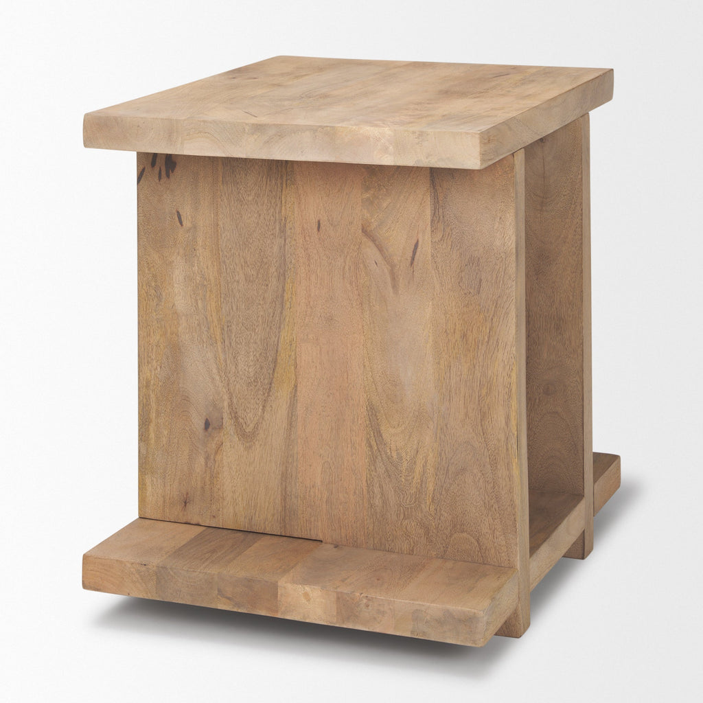 Mercana Nohr 22" x 18" x 22" Solid Wood Side Table