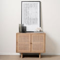 Mercana Grier 36" x 18.8" x 31" Solid Wood Accent Cabinet