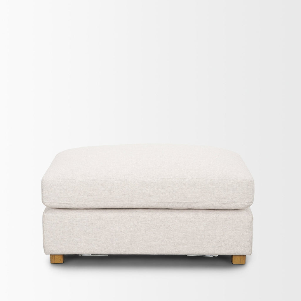 Mercana Halston 38.5" x 26.5" x 19" Fabric Ottoman Sectional