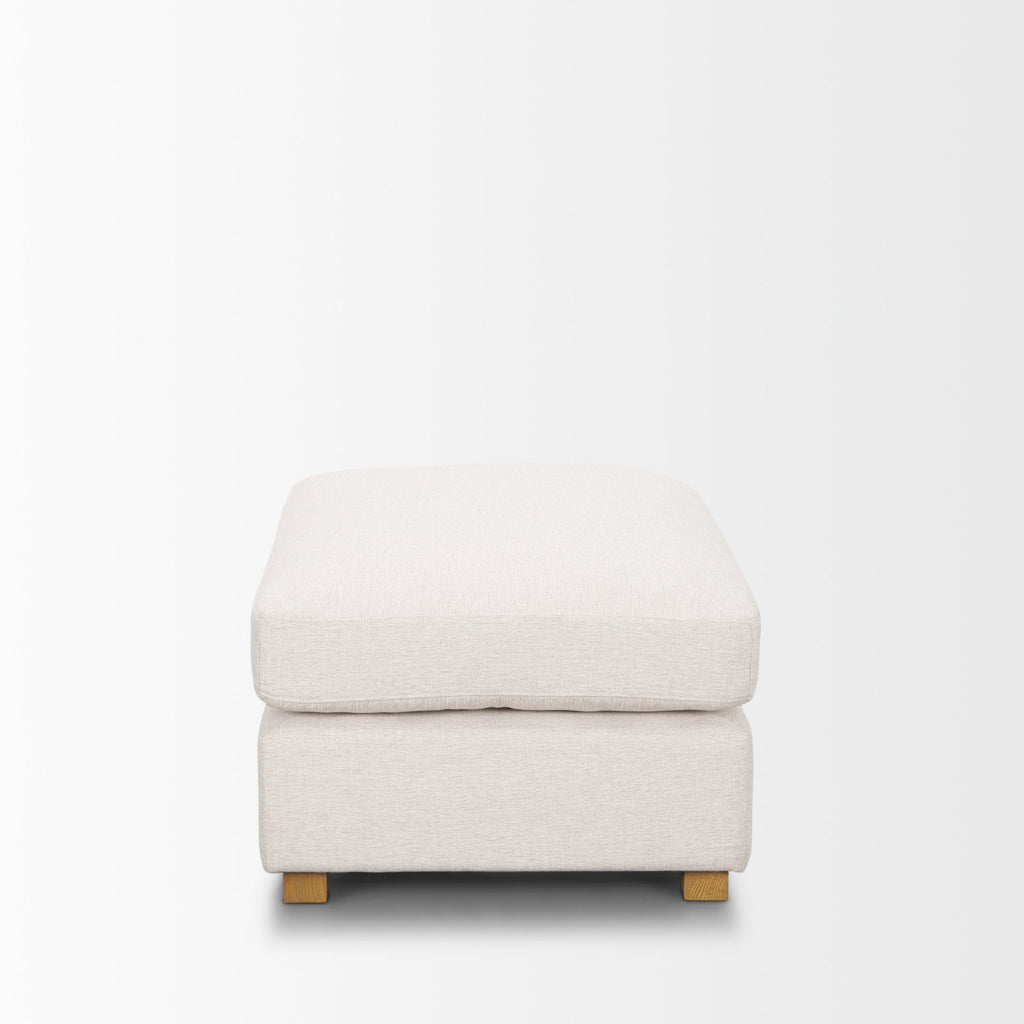 Mercana Halston 38.5" x 26.5" x 19" Fabric Ottoman Sectional