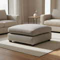 Mercana Halston 38.5" x 38.5" x 19" Fabric Ottoman Sectional