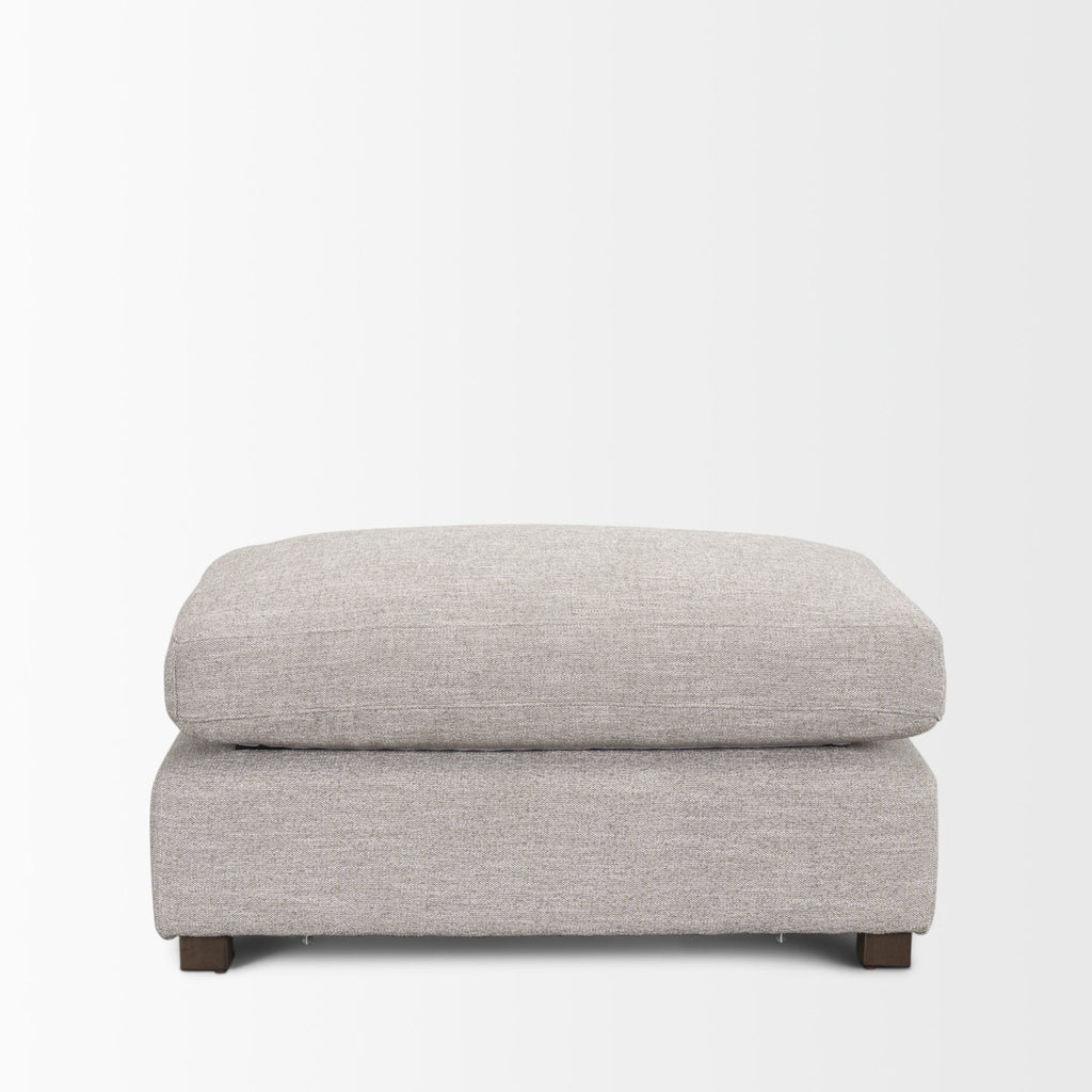 Mercana Halston 38.5" x 26.5" x 19" Fabric Ottoman Sectional