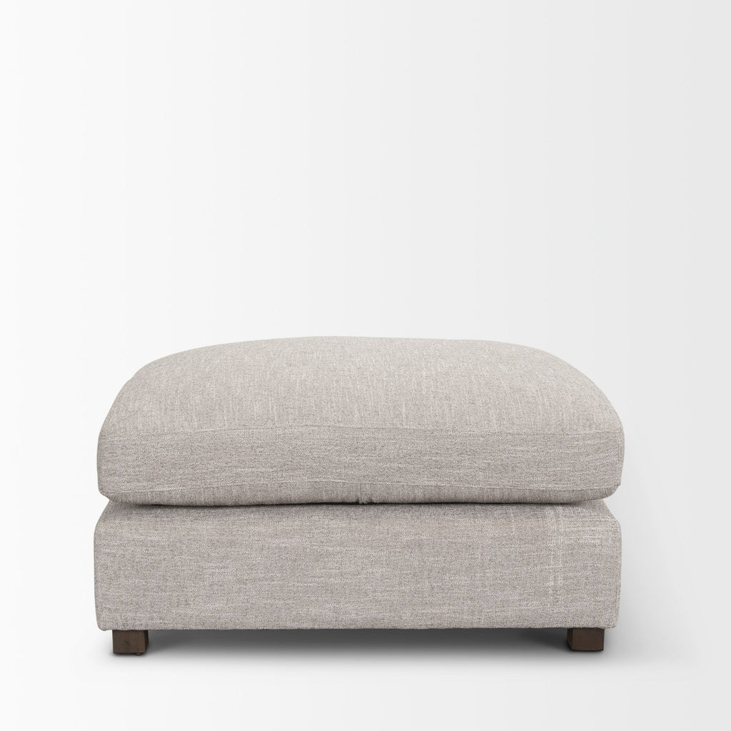 Mercana Halston 38.5" x 38.5" x 19" Fabric Ottoman Sectional