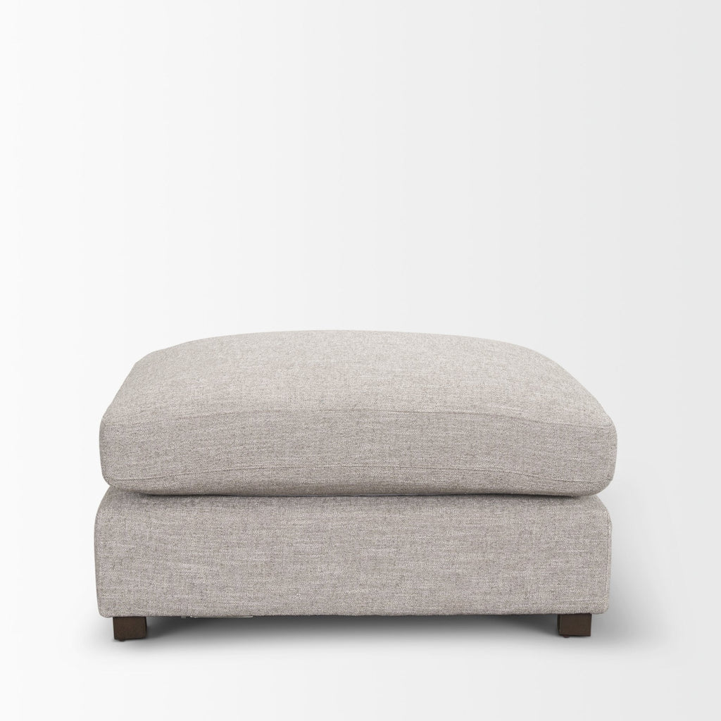Mercana Halston 38.5" x 38.5" x 19" Fabric Ottoman Sectional