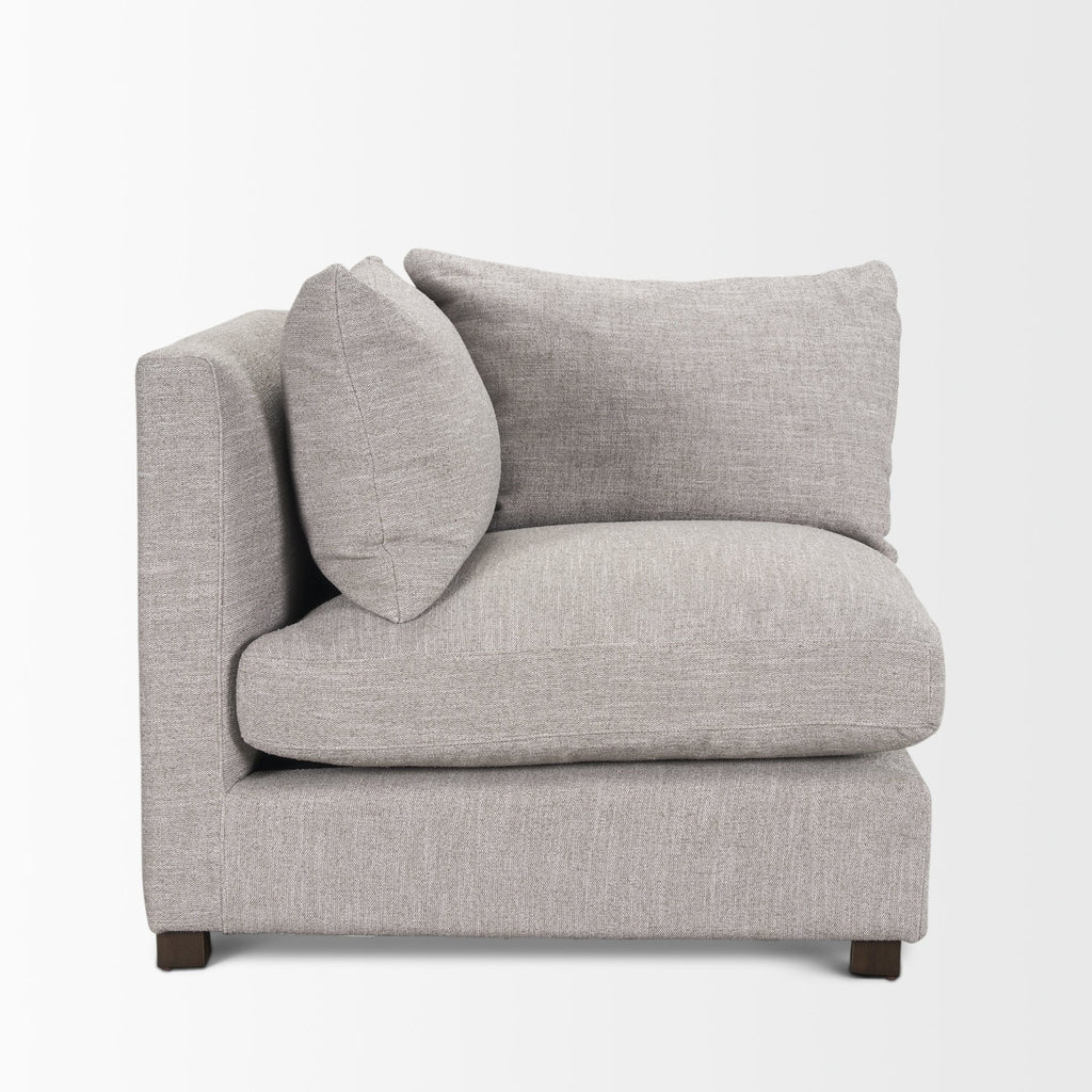 Mercana Halston 38.5" x 38.5" x 30.5" Fabric Corner Sectional