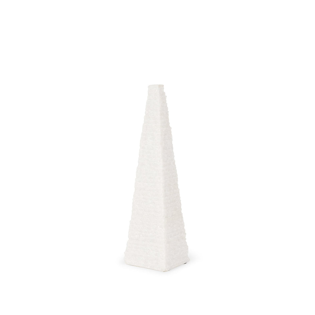 Mercana Pyramis 4" x 4" x 13" Marble Decorative Object