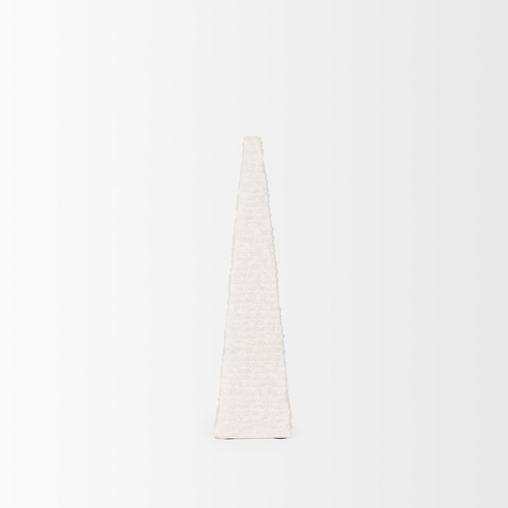 Mercana Pyramis 4" x 4" x 13" Marble Decorative Object