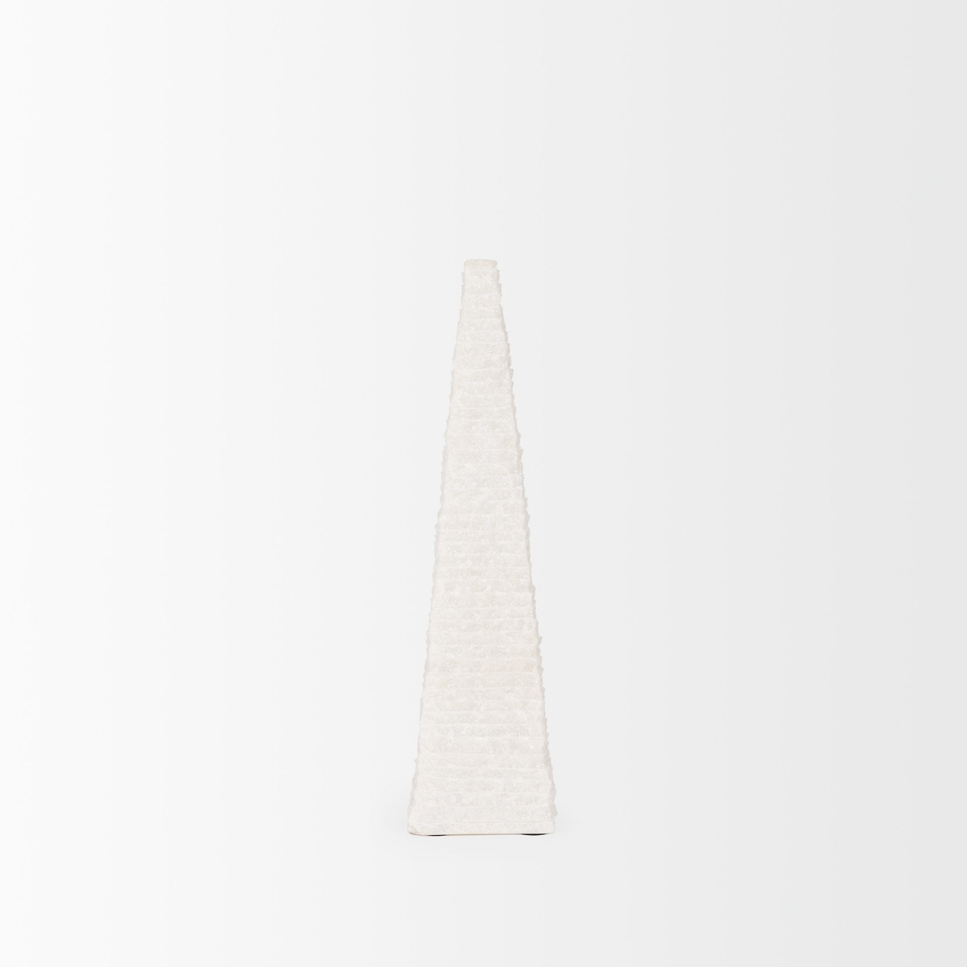 Mercana Pyramis 4" x 4" x 13" Marble Decorative Object