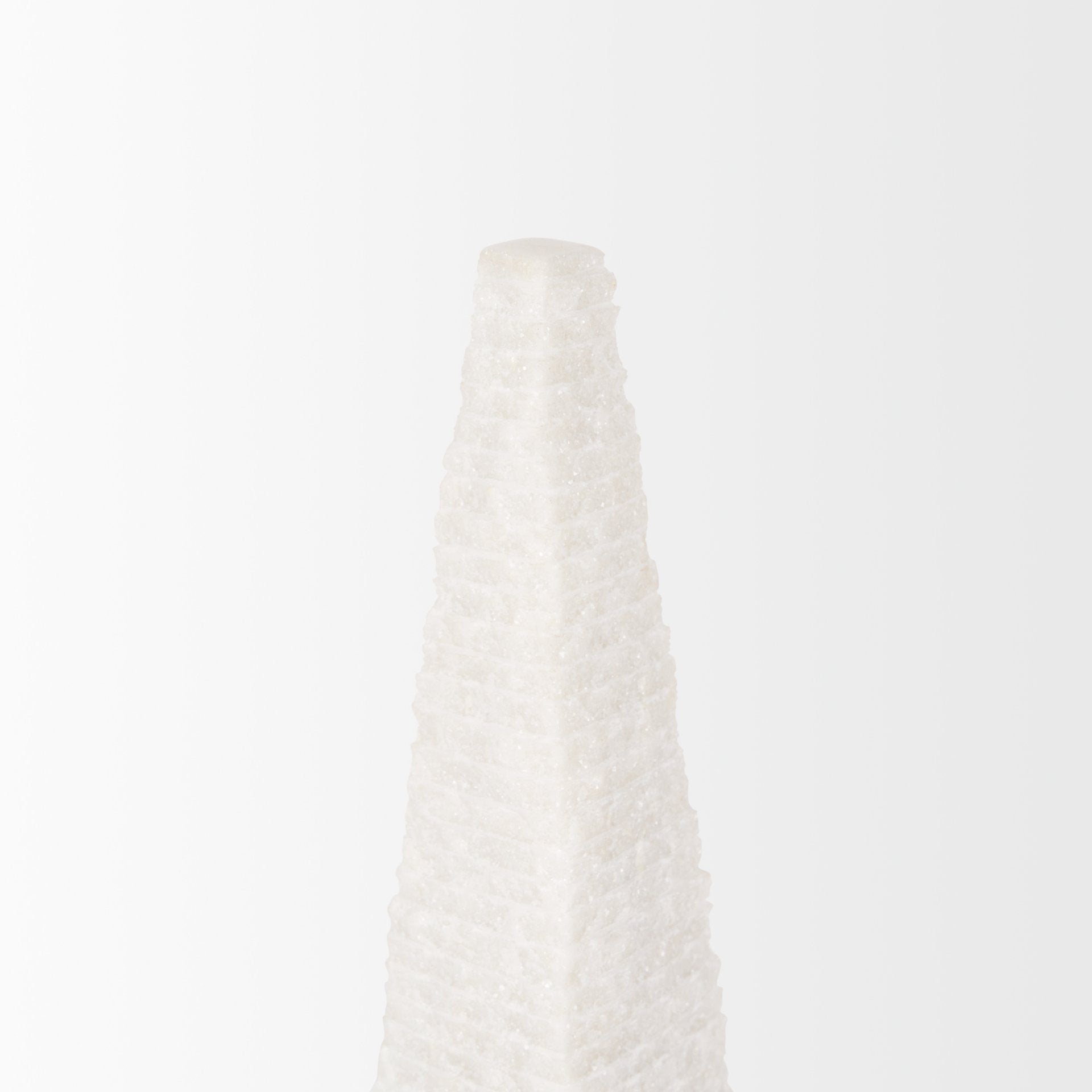 Mercana Pyramis 4" x 4" x 13" Marble Decorative Object
