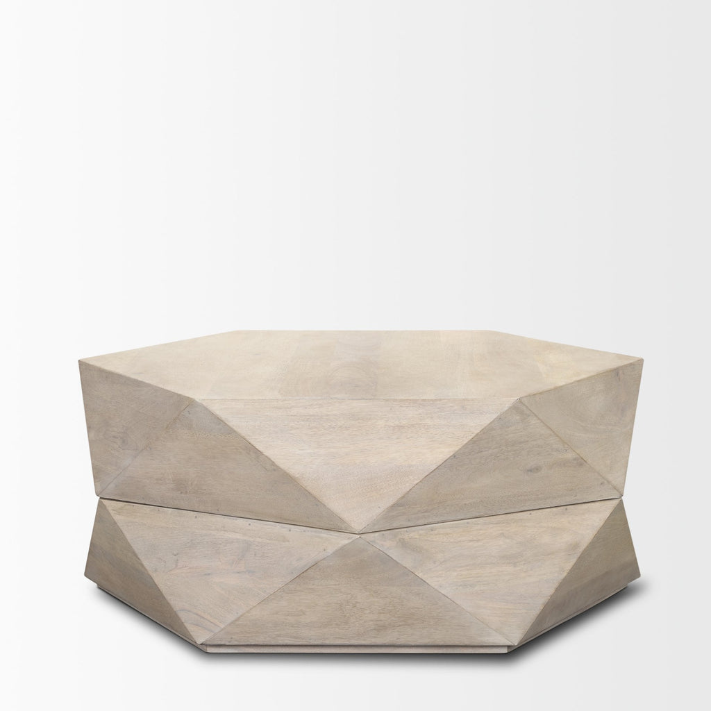 Mercana Arreto 36" x 36" x 15" Solid Wood Coffee Table
