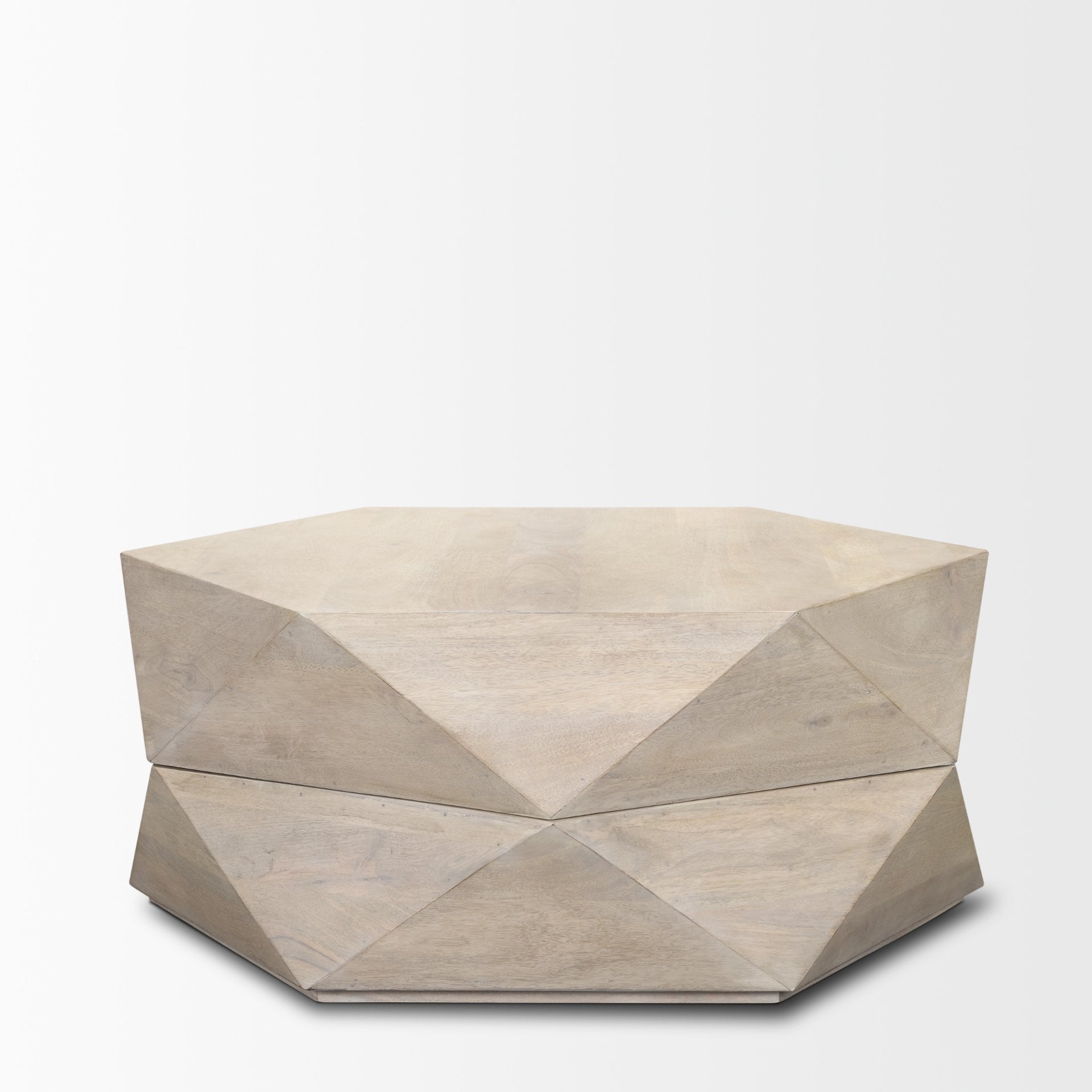 Mercana Arreto 36" x 36" x 15" Solid Wood Coffee Table