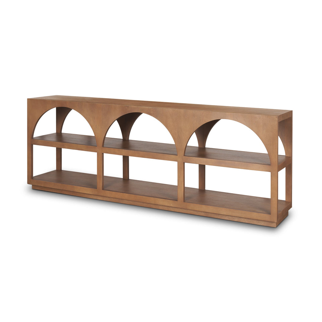 Mercana Bela 80" x 16" x 29" Glass Console Table