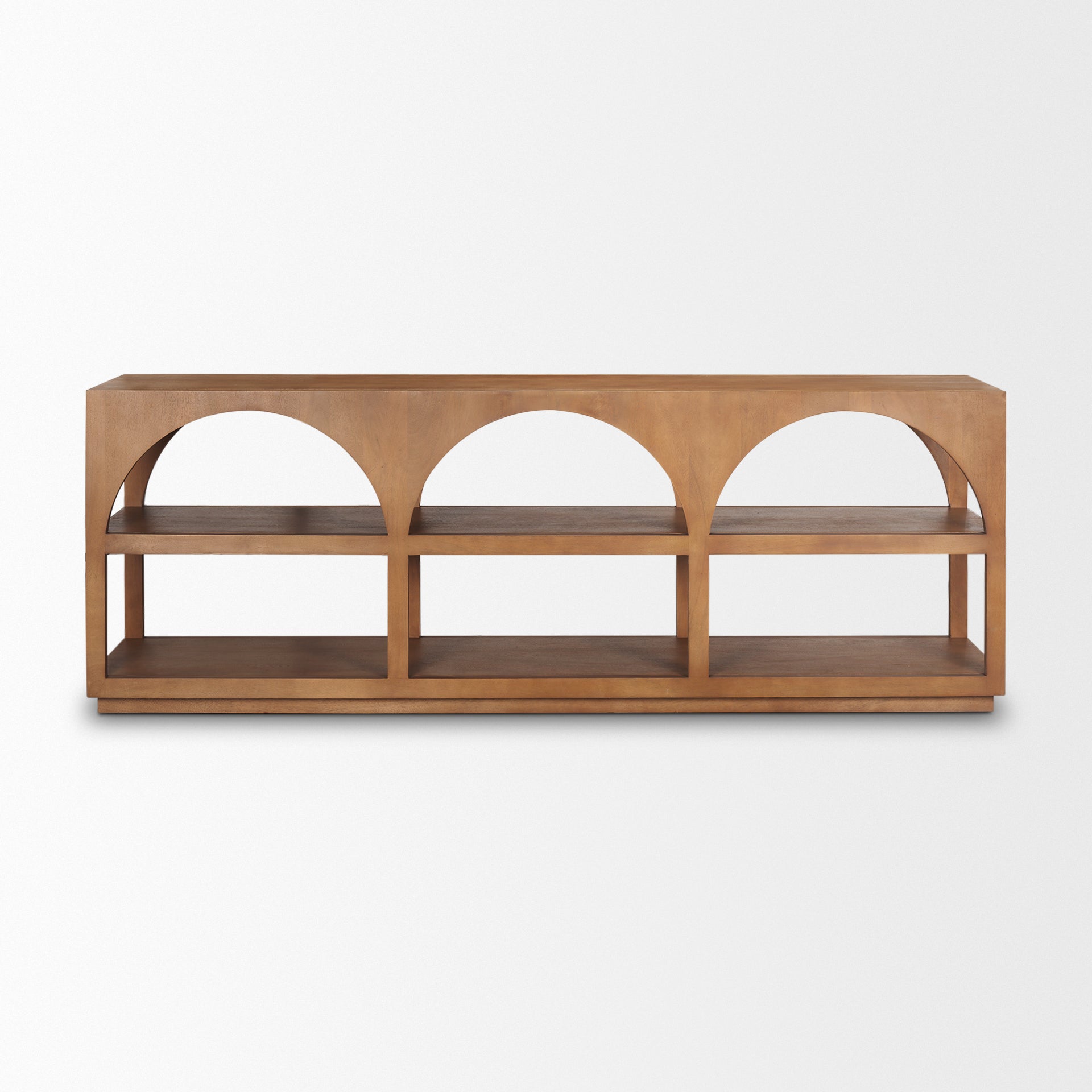 Mercana Bela 80" x 16" x 29" Glass Console Table