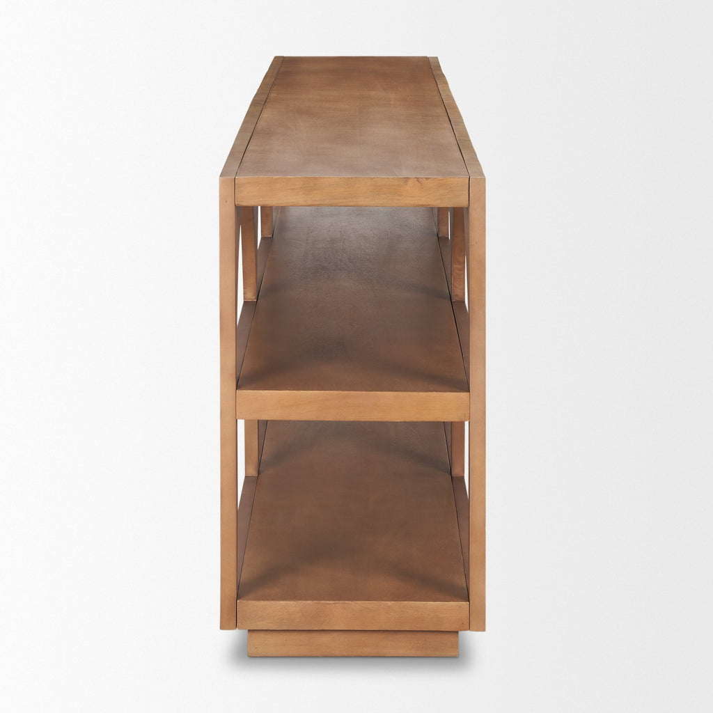 Mercana Bela 80" x 16" x 29" Glass Console Table