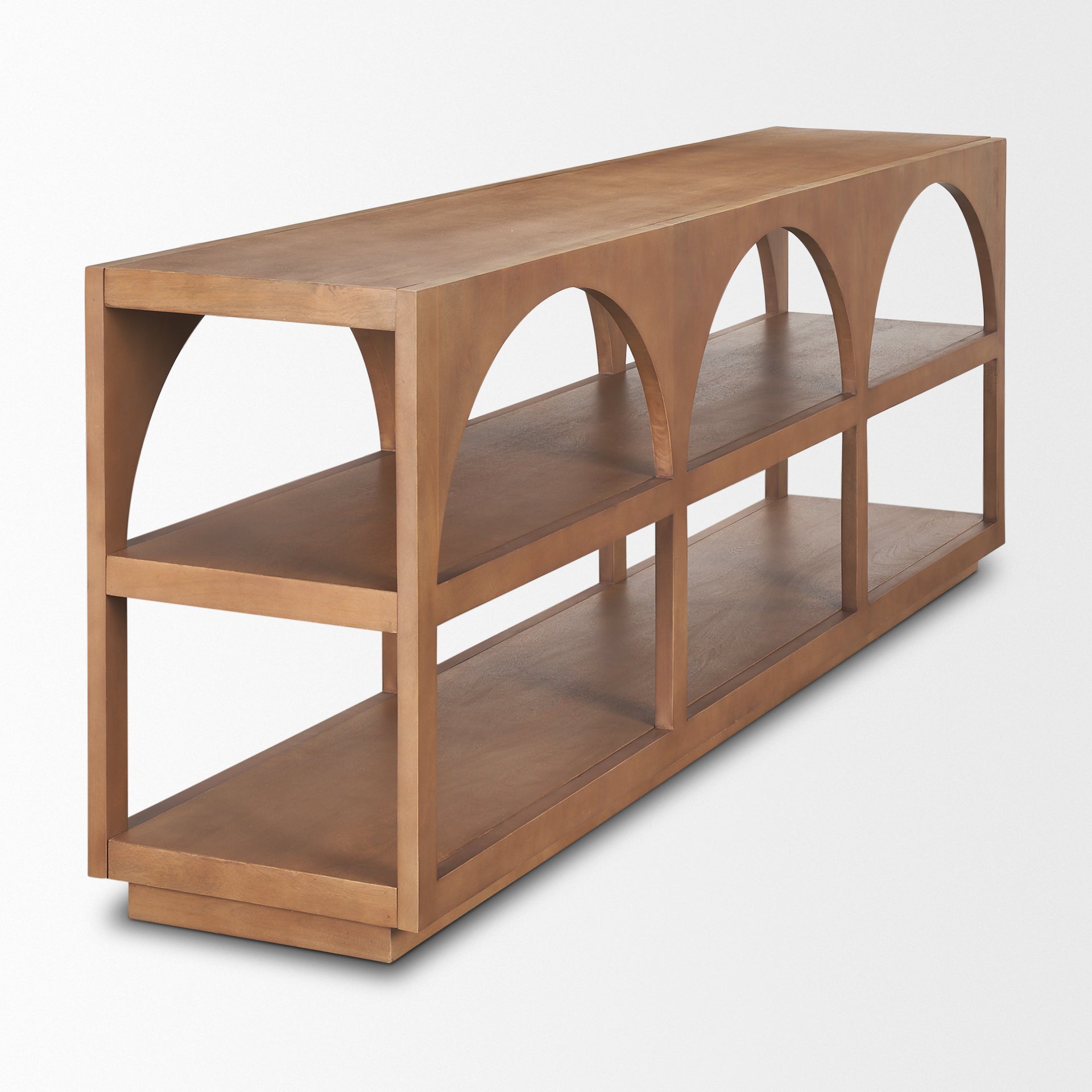 Mercana Bela 80" x 16" x 29" Glass Console Table
