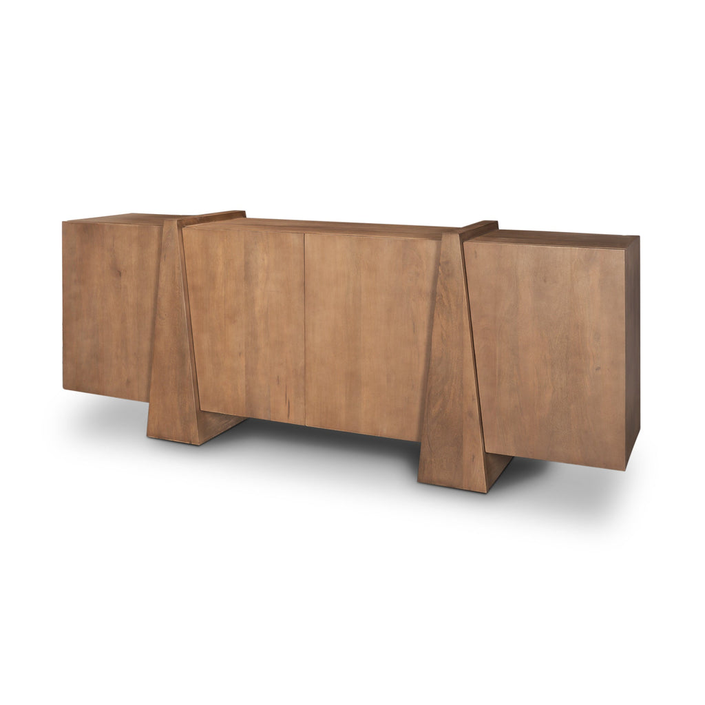 Mercana Eula 78" x 18.5" x 30" Solid Wood Sideboard