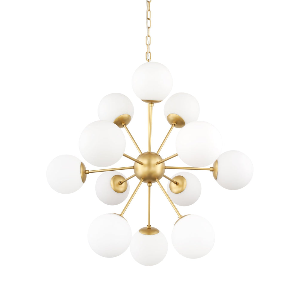 Mercana Barbara 31.5" x 31.5" x 31.5" Glass,Metal Chandelier
