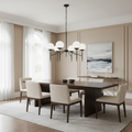 Mercana Edie 29.9" x 29.9" x 24" Glass,Metal Chandelier