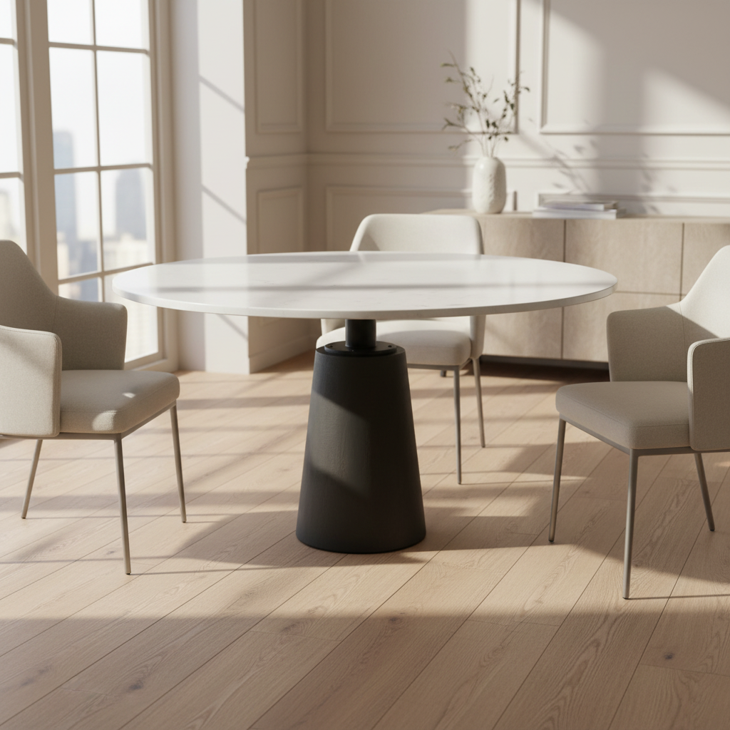 Mercana Maxwell 48" x 48" x 30" Stone Dining Table