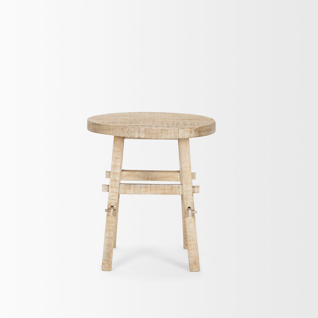 Mercana Rosie 20" x 20" x 1.5" Solid Wood Side Table
