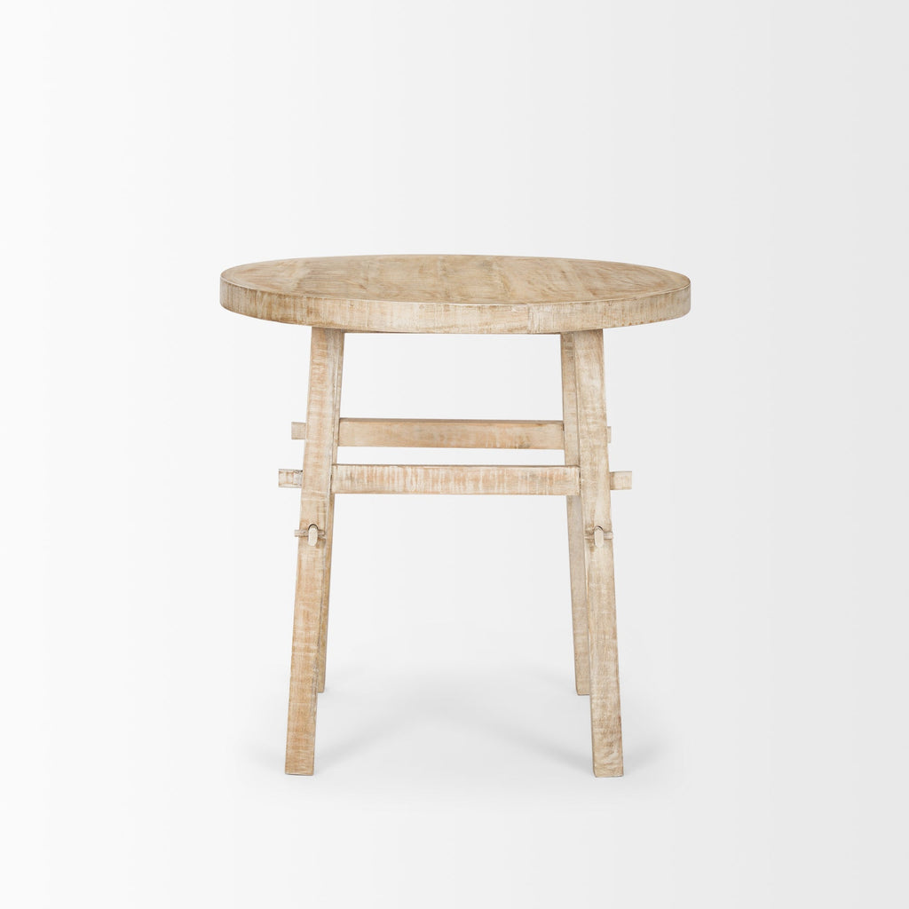 Mercana Rosie 26" x 26" x 26" Solid Wood Side Table