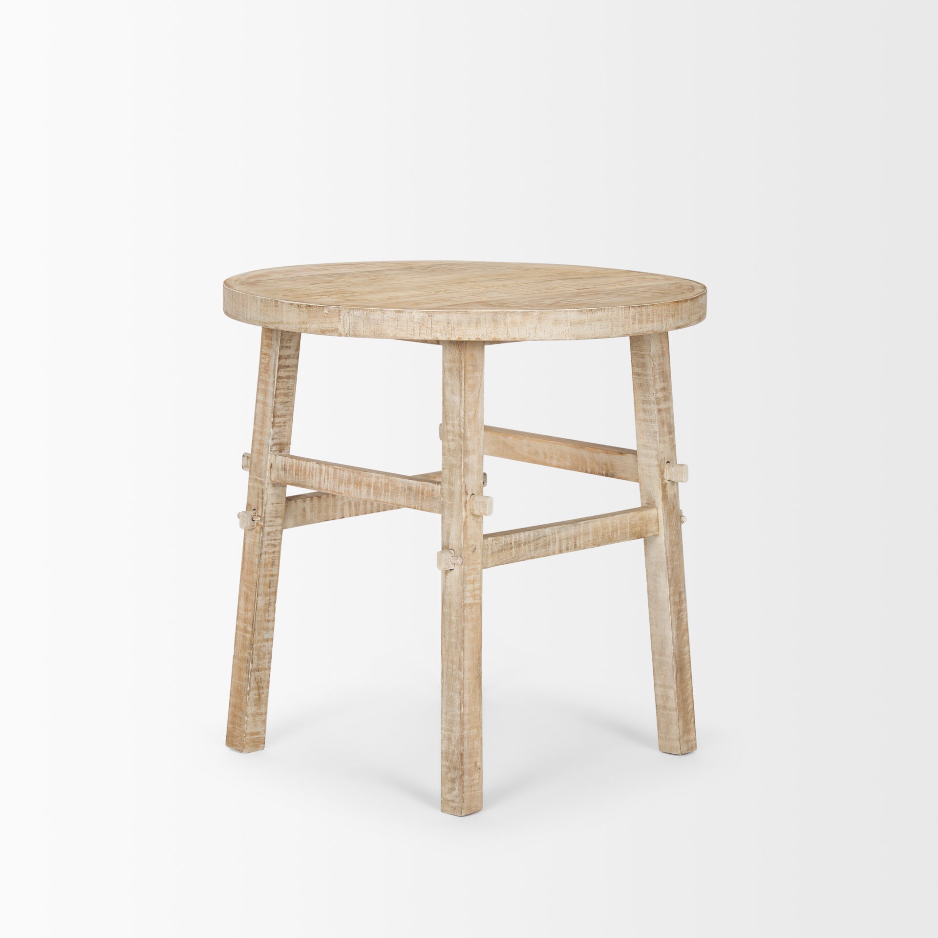 Mercana Rosie 26" x 26" x 26" Solid Wood Side Table