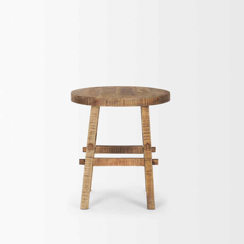Mercana Rosie 20" x 20" x 22.5" Solid Wood Side Table