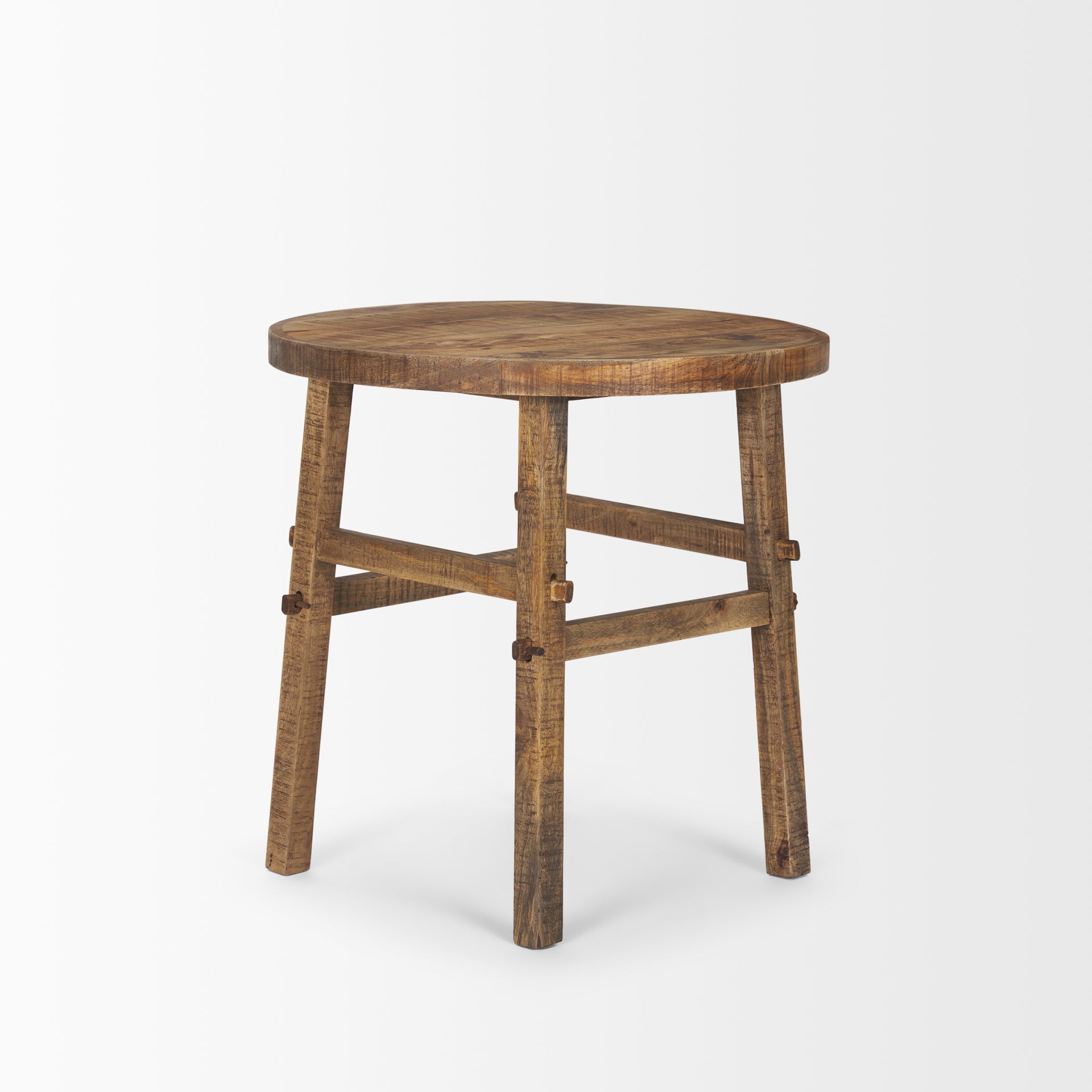 Mercana Rosie 26" x 26" x 26" Solid Wood Side Table