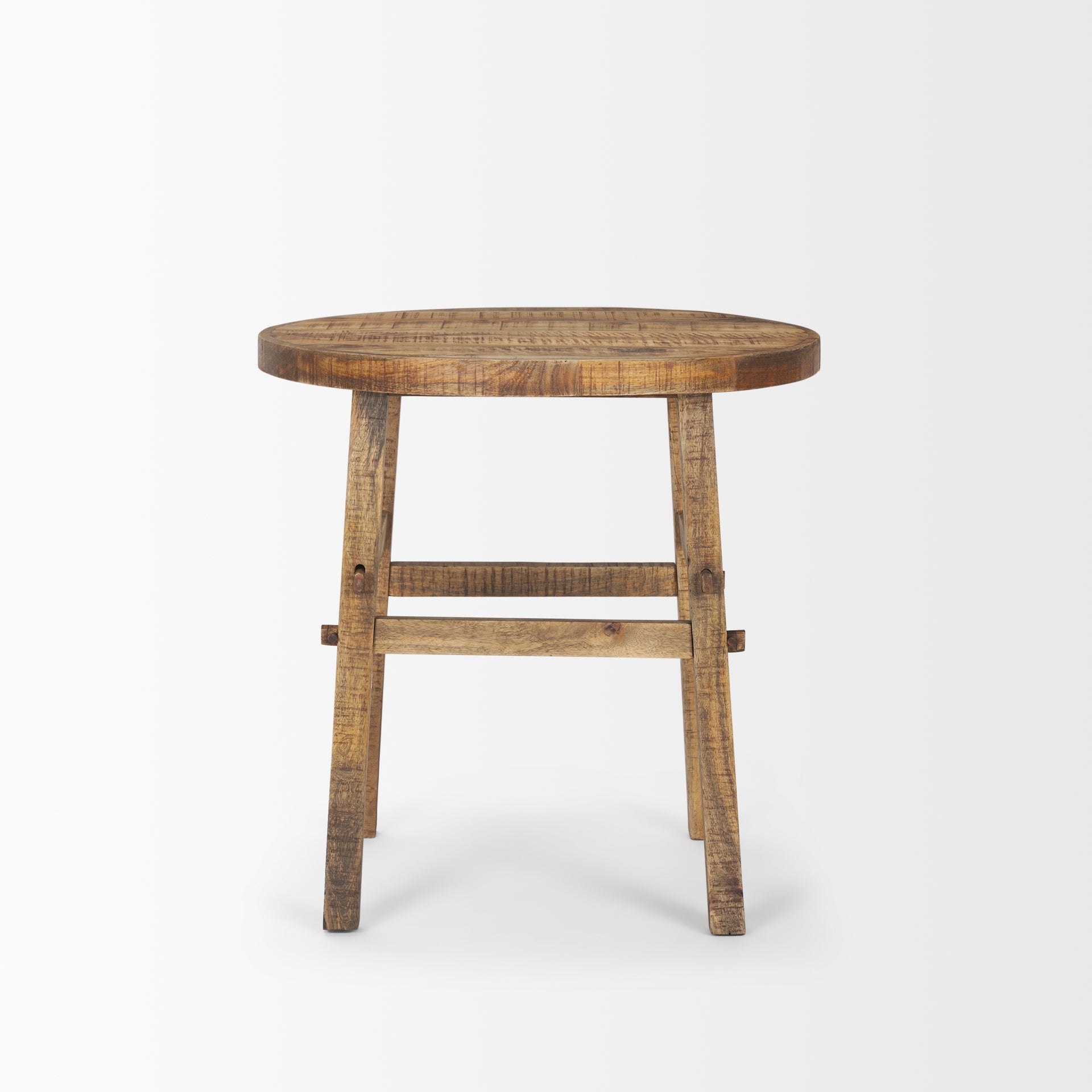Mercana Rosie 26" x 26" x 26" Solid Wood Side Table