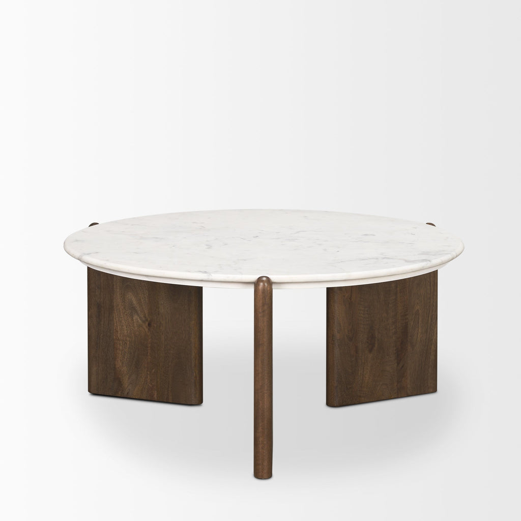 Mercana Rumer 36" x 36" x 16" Stone Coffee Table