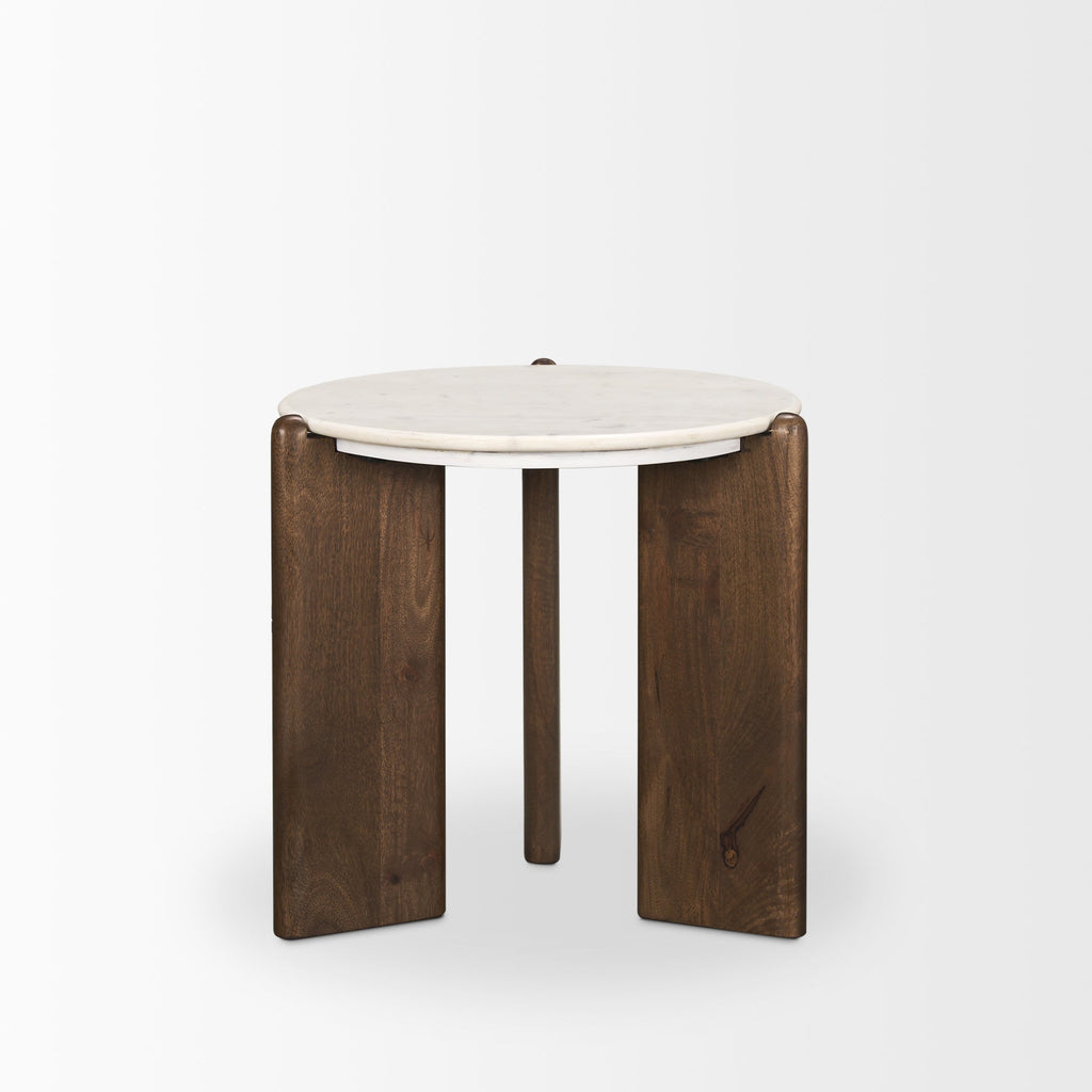 Mercana Rumer 21" x 21" x 20" Solid Wood Side Table