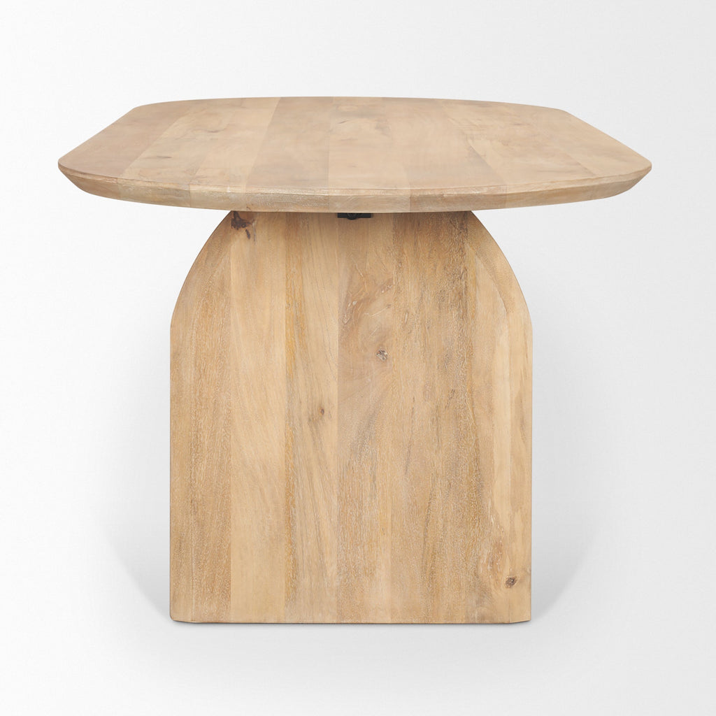 Mercana Isla 86.5" x 39" x 30" Solid Wood Dining Table