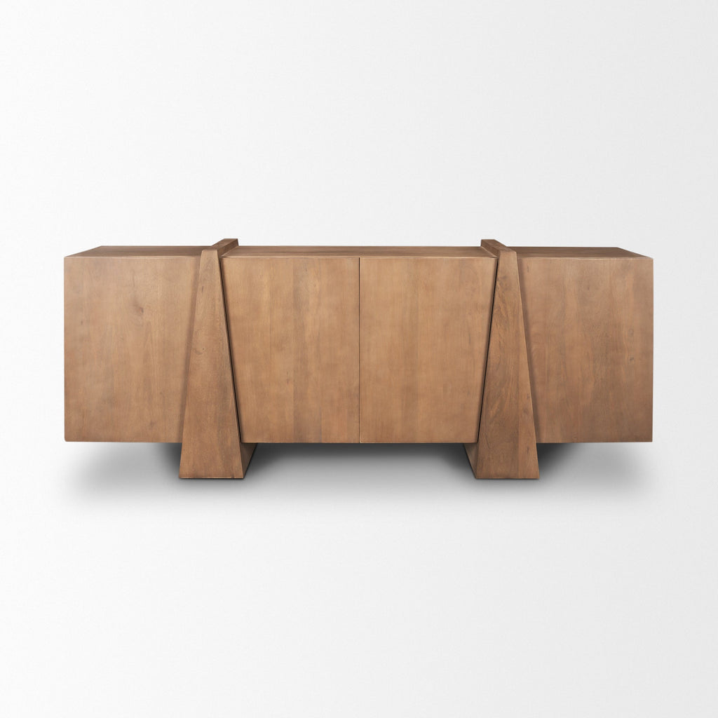 Mercana Eula 78" x 18.5" x 30" Solid Wood Sideboard