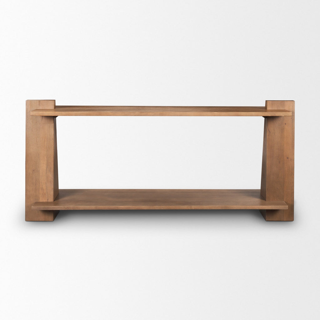 Mercana Eula 67" x 15.5" x 30" Solid Wood Console Table