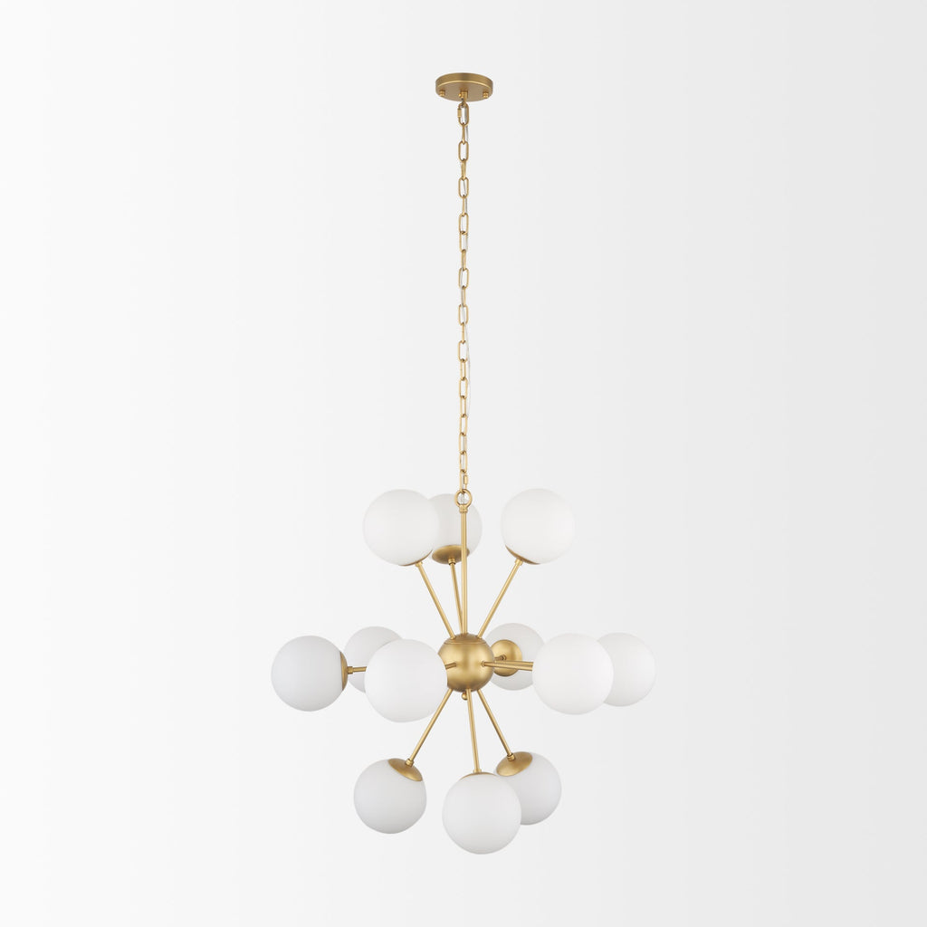 Mercana Barbara 31.5" x 31.5" x 31.5" Glass,Metal Chandelier
