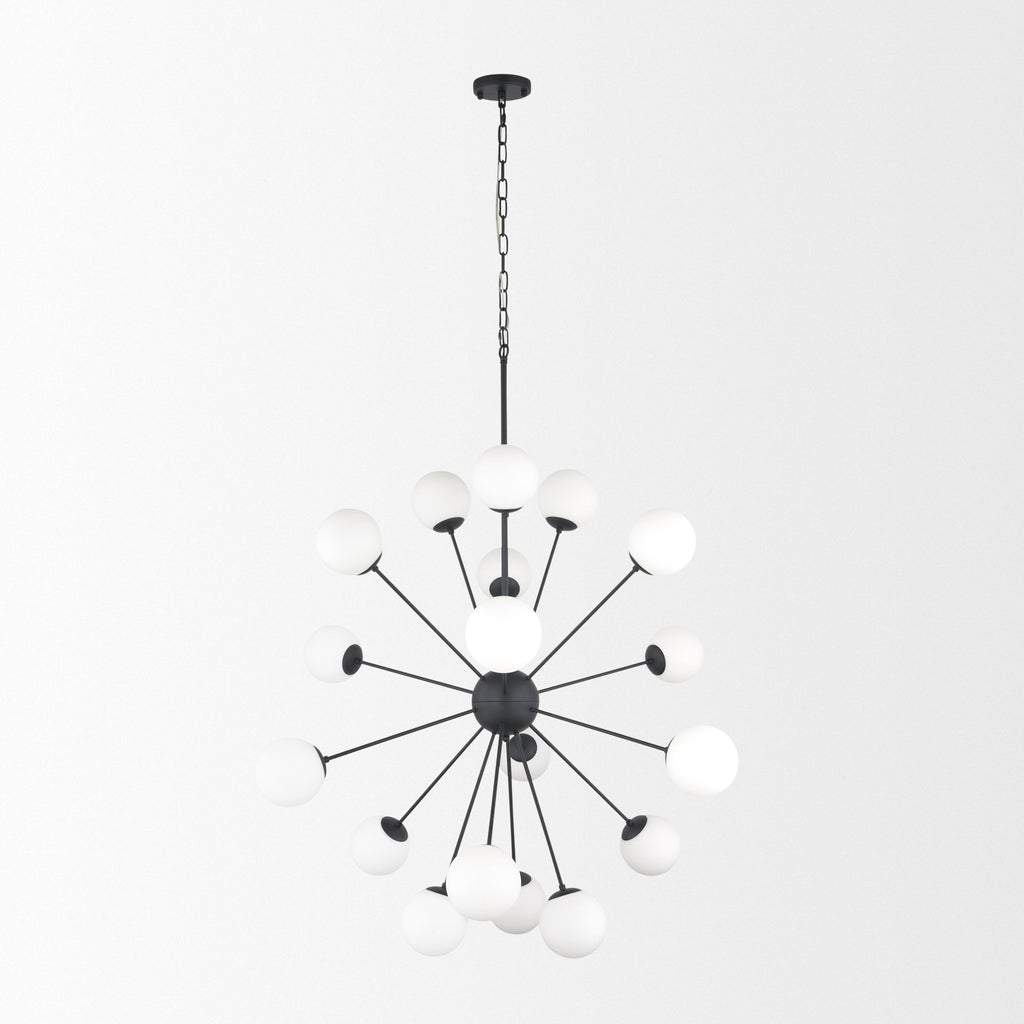 Mercana Barbara 48.8" x 48.8" x 48.8" Glass,Metal Chandelier
