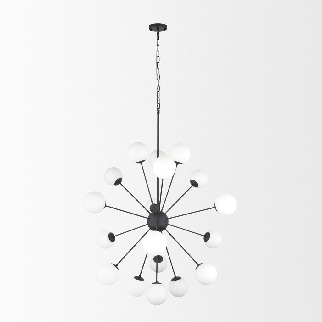 Mercana Barbara 48.8" x 48.8" x 48.8" Glass,Metal Chandelier